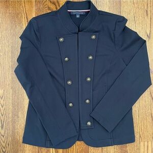 Ladies Tommy Hilfiger Navy Double Breasted Jacket Size Large